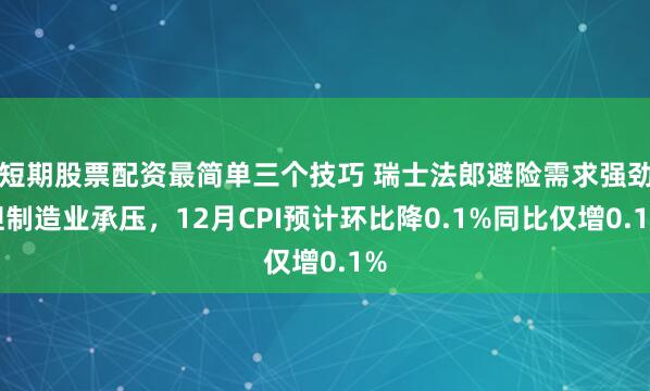 短期股票配资最简单三个技巧 瑞士法郎避险需求强劲但制造业承压，12月CPI预计环比降0.1%同比仅增0.1%